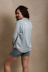 Eugene Button Down - Striped Blue