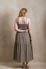 Everly Dress - Chesnut Gingham