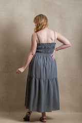 Everly Dress - Blue Gingham