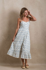Del Ray Dress - Blue Floral
