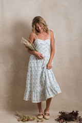 Del Ray Dress - Blue Floral
