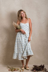 Del Ray Dress - Blue Floral