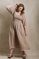 Loveland Dress - Brown Floral