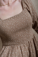 Loveland Dress - Brown Floral