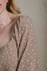 Loveland Dress - Brown Floral