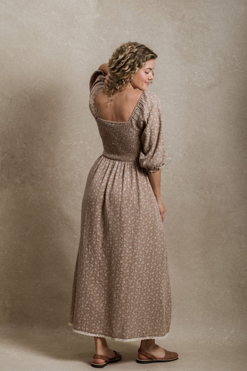 Loveland Dress - Brown Floral Neuflora Loveland Dress - Brown Floral Neuflora