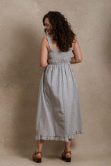 Windsor Dress - Blue Grey Plaid