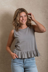 Birmingham Top - Dusty Blue