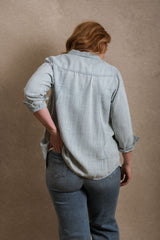 Eugene Button Down - Striped Blue