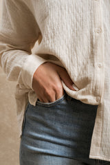 Perth Button Down - Beige