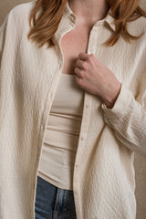 Perth Button Down - Beige