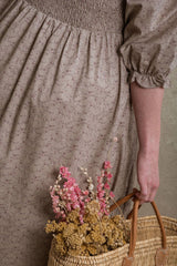 Dublin Dress - Taupe Floral