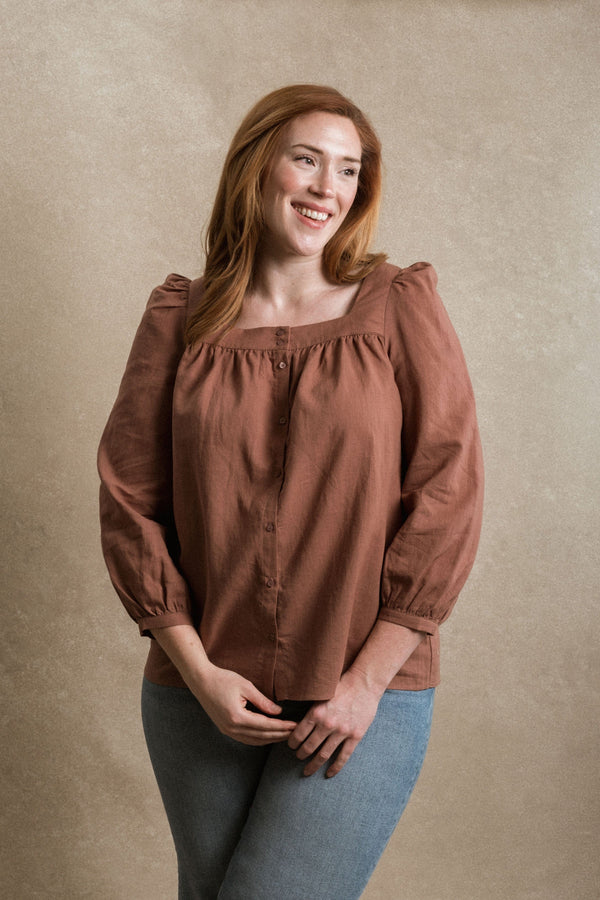 Chesapeake Blouse - Dusty Rose