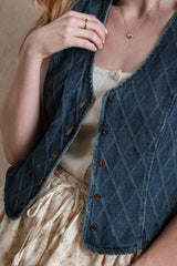 Rye Vest - Dark Wash