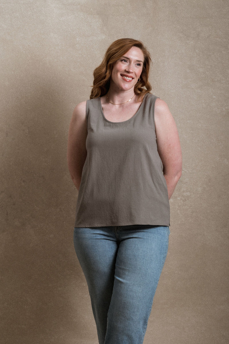 Layton Top - Dusty Eucalyptus