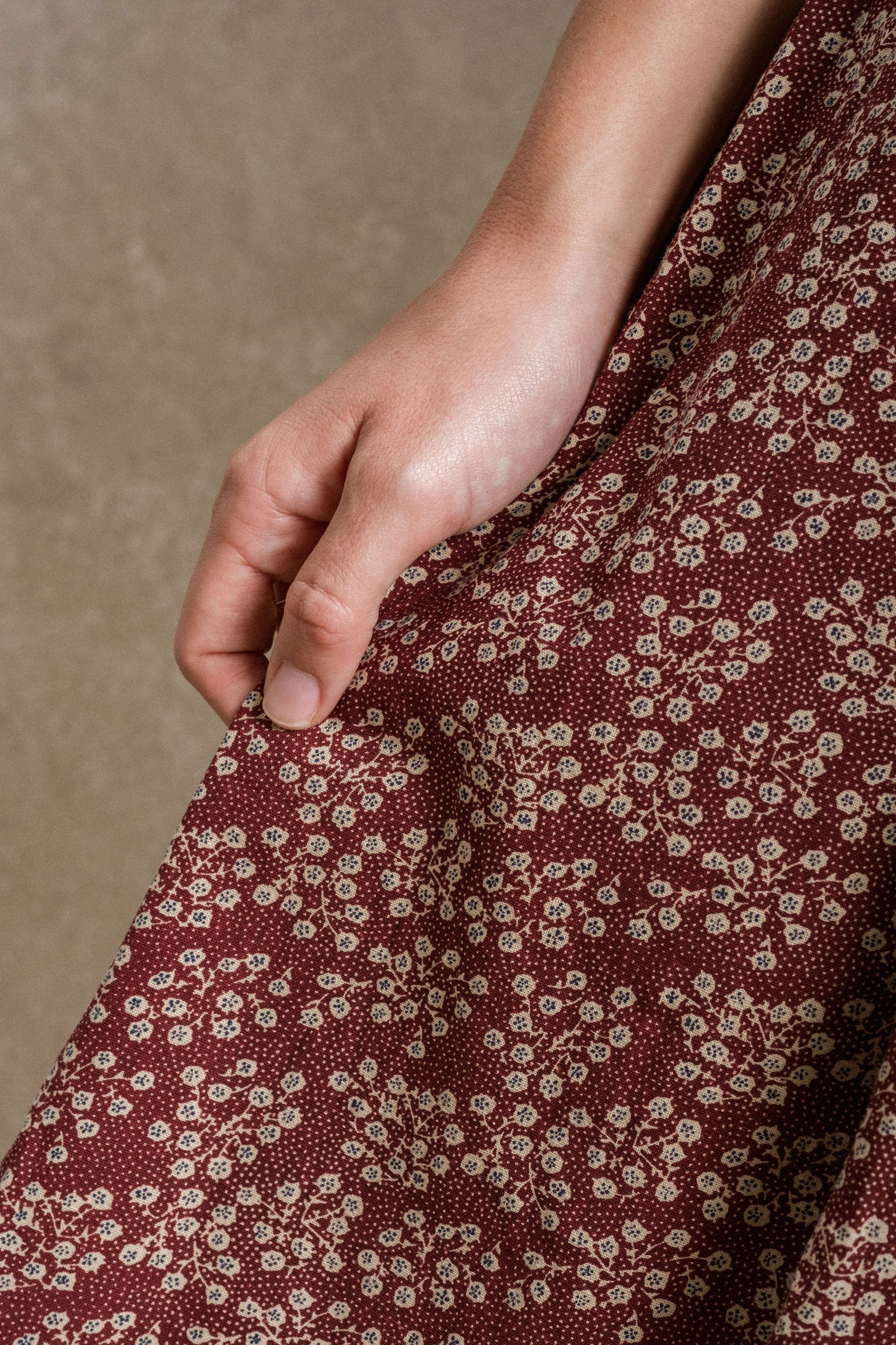 Windsor Dress - Burgundy Floral Neuflora Windsor Dress - Burgundy Floral Neuflora