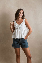 Holly Top - White