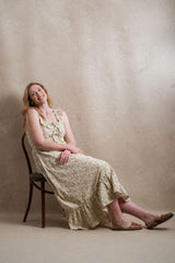 Destin Dress - Tan Floral