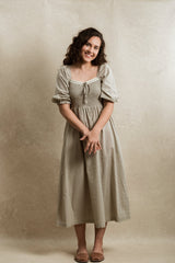 Dublin Dress - Green Gingham