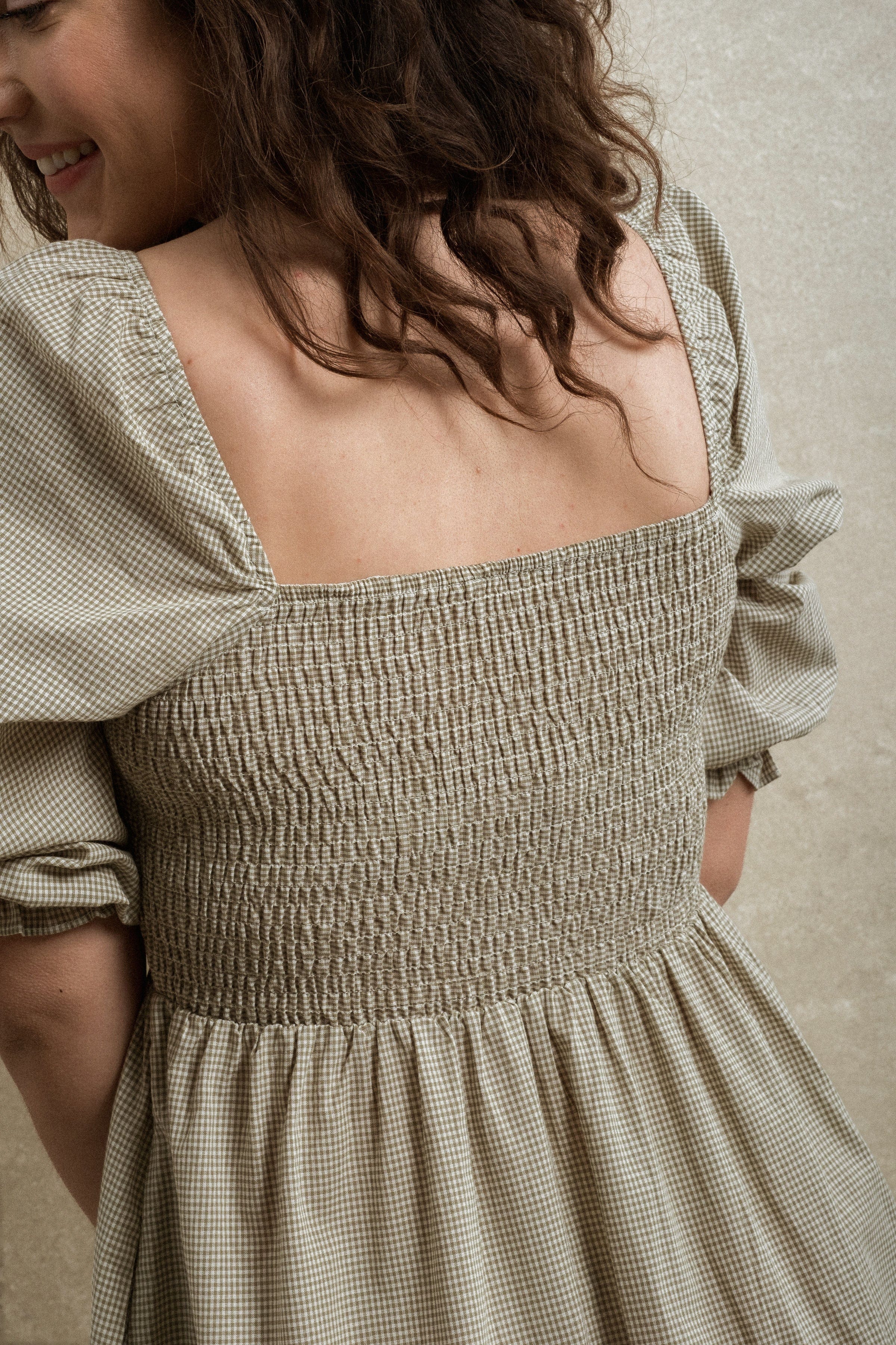 Dublin Dress - Green Gingham Neuflora Dublin Dress - Green Gingham Neuflora