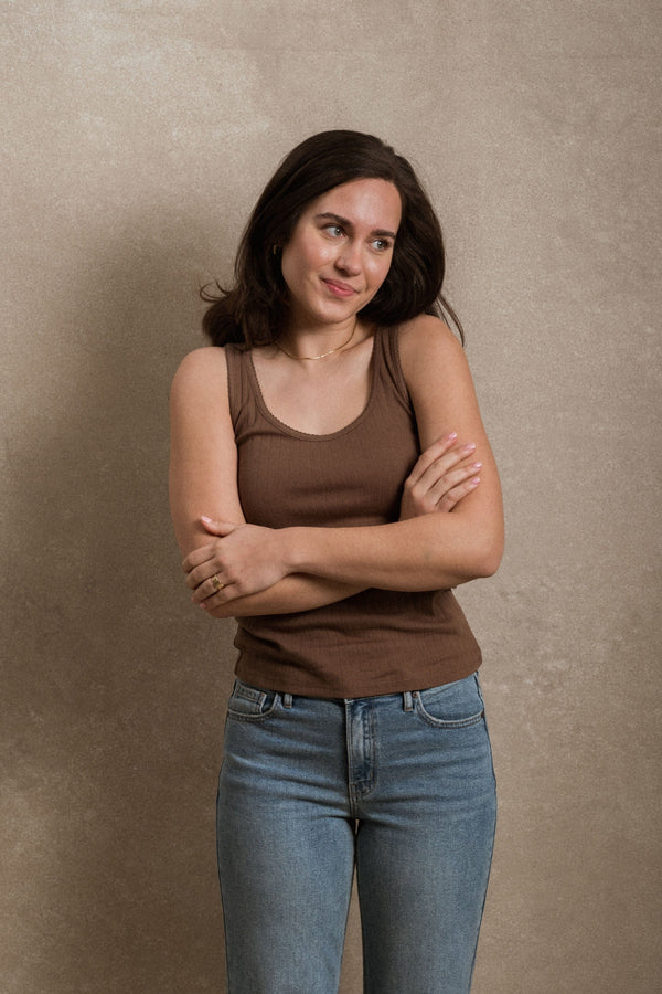 Mallory Tank - Brown