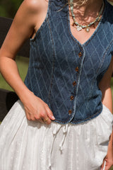 Rye Vest - Dark Wash