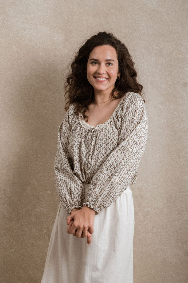 Emberley Blouse - Brown Floral