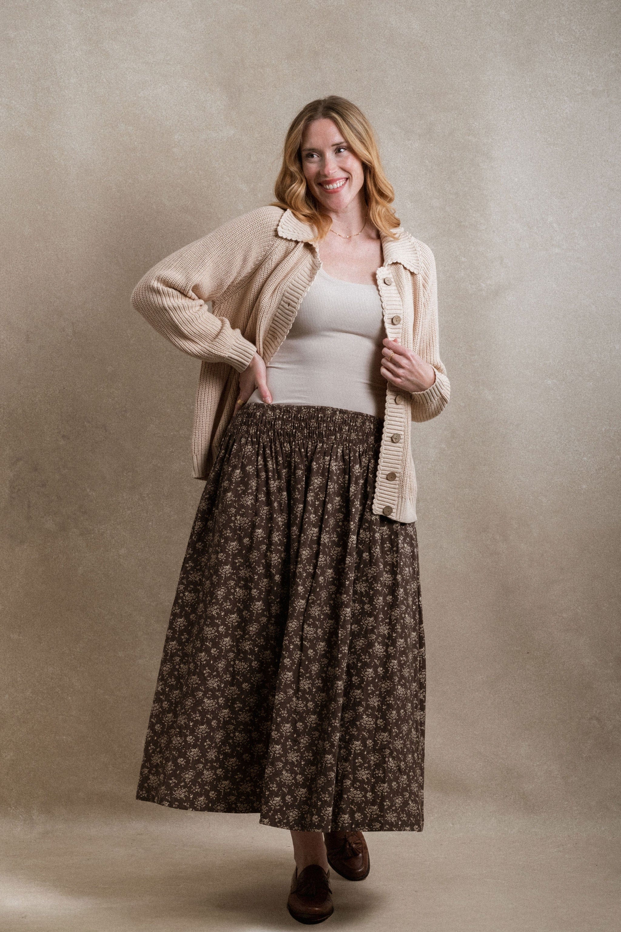 【irojikake】ECO SWEAT SKIRT BROWN Naples Skirt - Brown – Neuflora