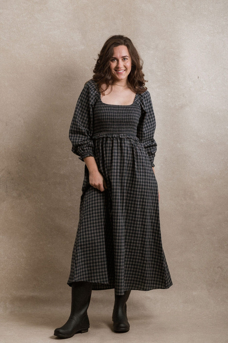 Gianna Dress - Blue Gingham
