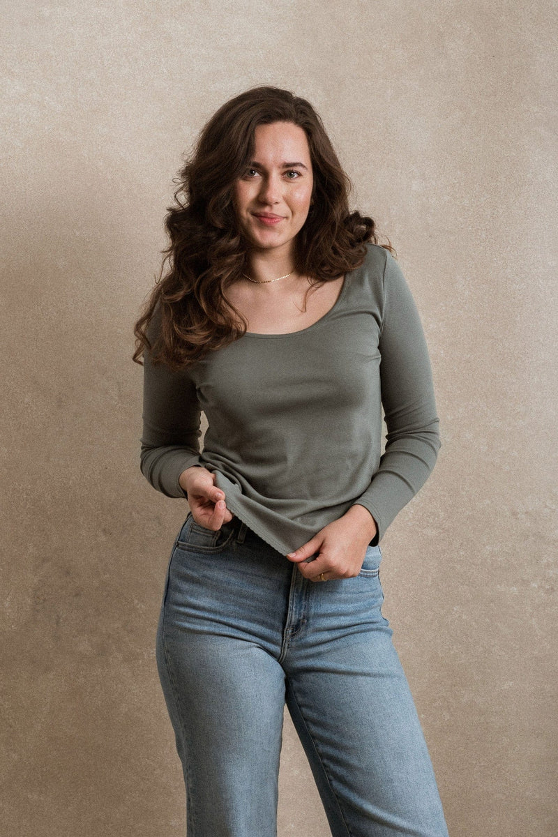 Kelia Long Sleeve - Dusty Sage