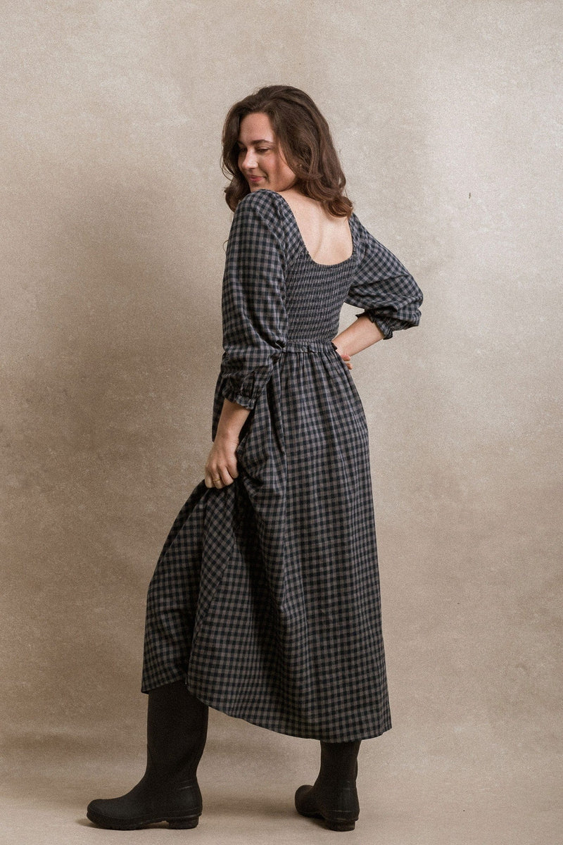 Gianna Dress - Blue Gingham