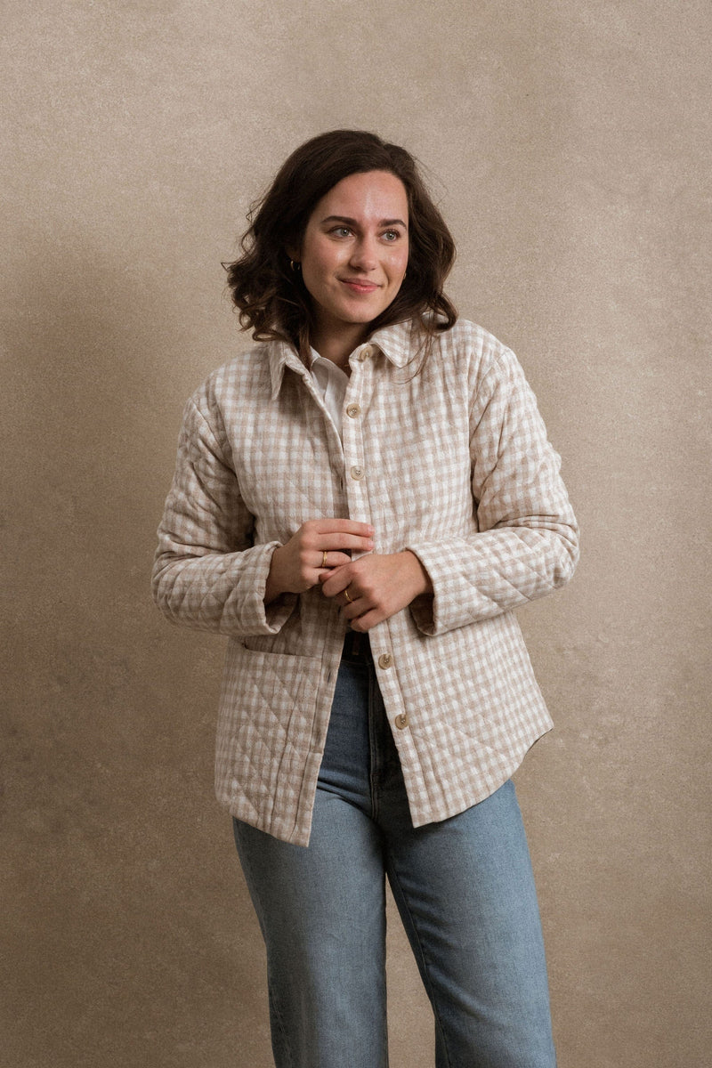 Henrietta Quilted Jacket - Gingham