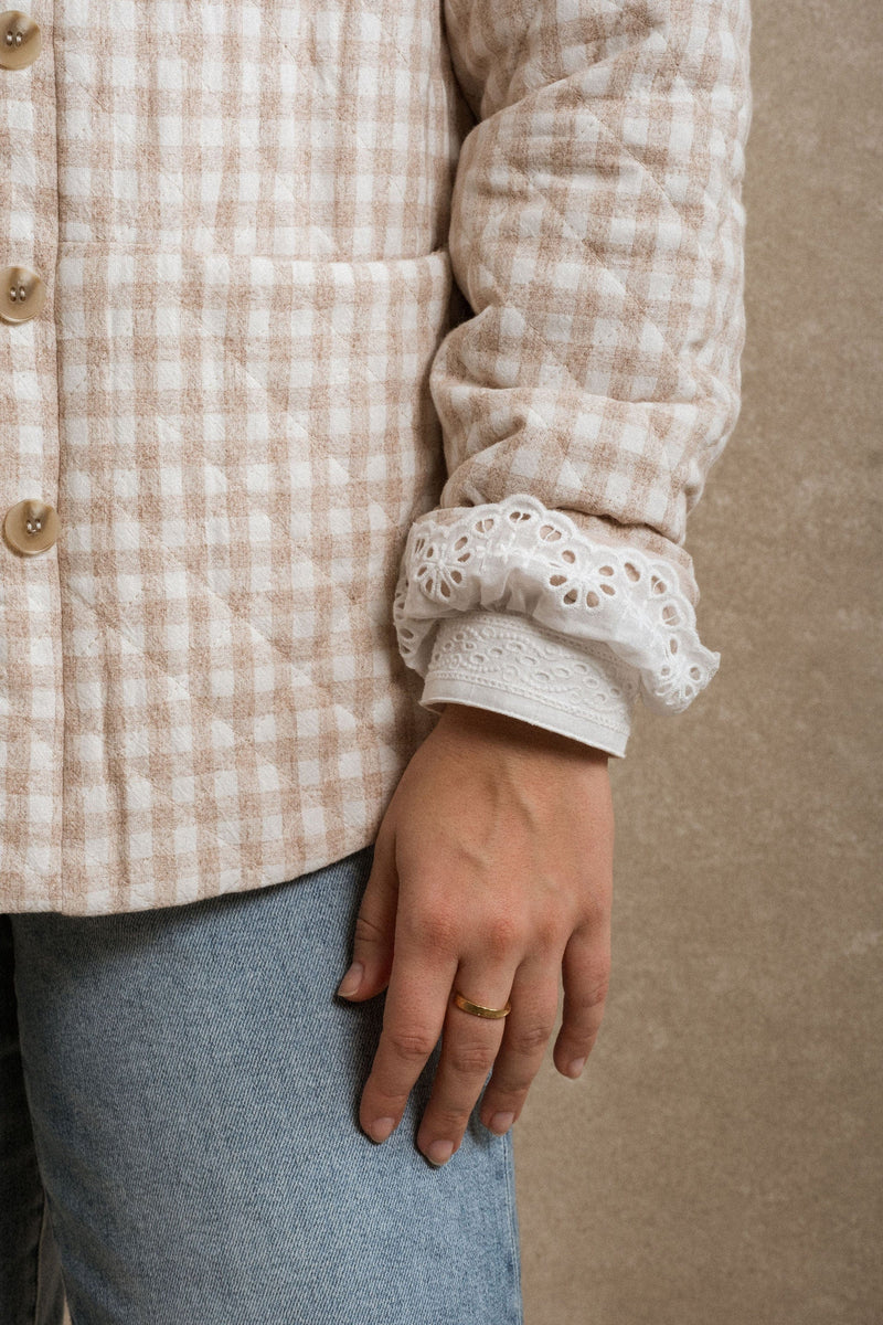 Henrietta Quilted Jacket - Gingham