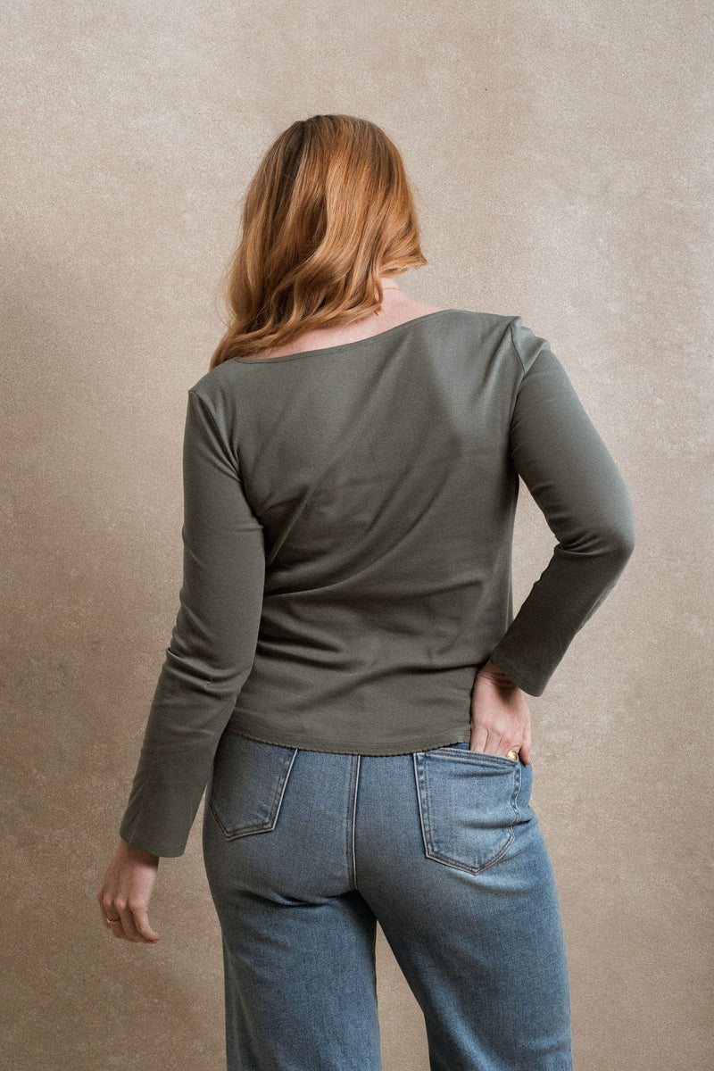 Kelia Long Sleeve - Dusty Sage