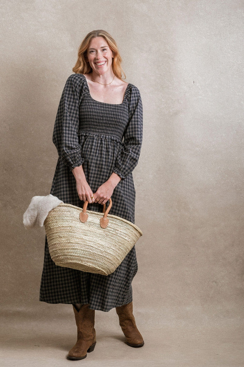 Gianna Dress - Blue Gingham