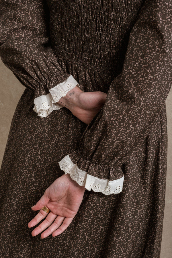 Maeve Dress - Cocoa Floral