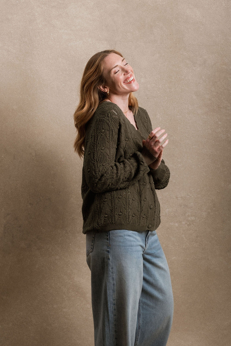 Kalispell Cardigan - Green