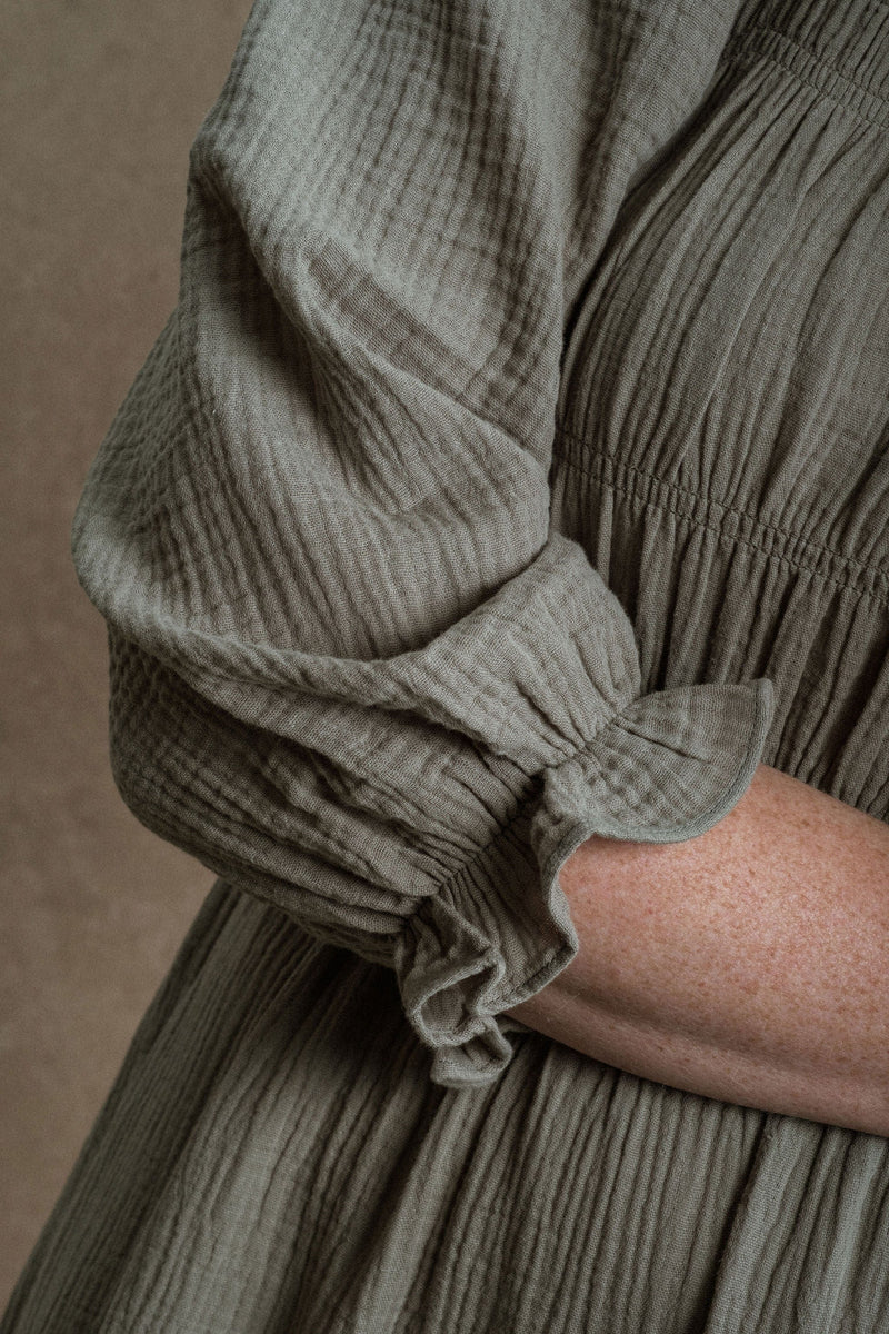 Angela Dress - Dusty Sage