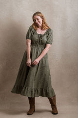 Spring Hill Dress - Sage Floral