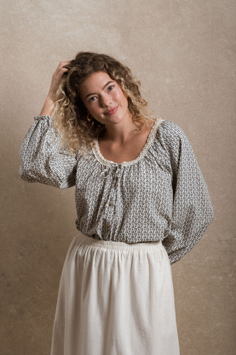 Emberley Blouse - Blue Floral