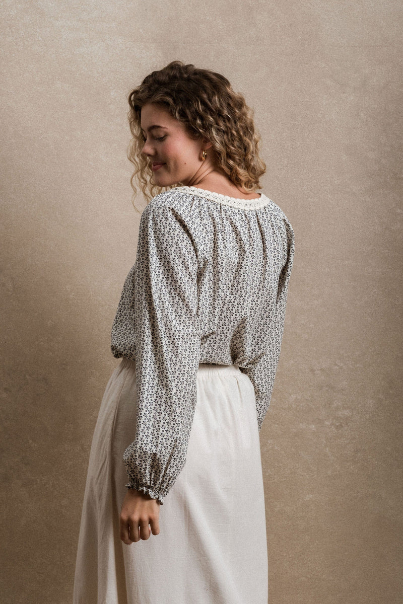 Emberley Blouse - Blue Floral