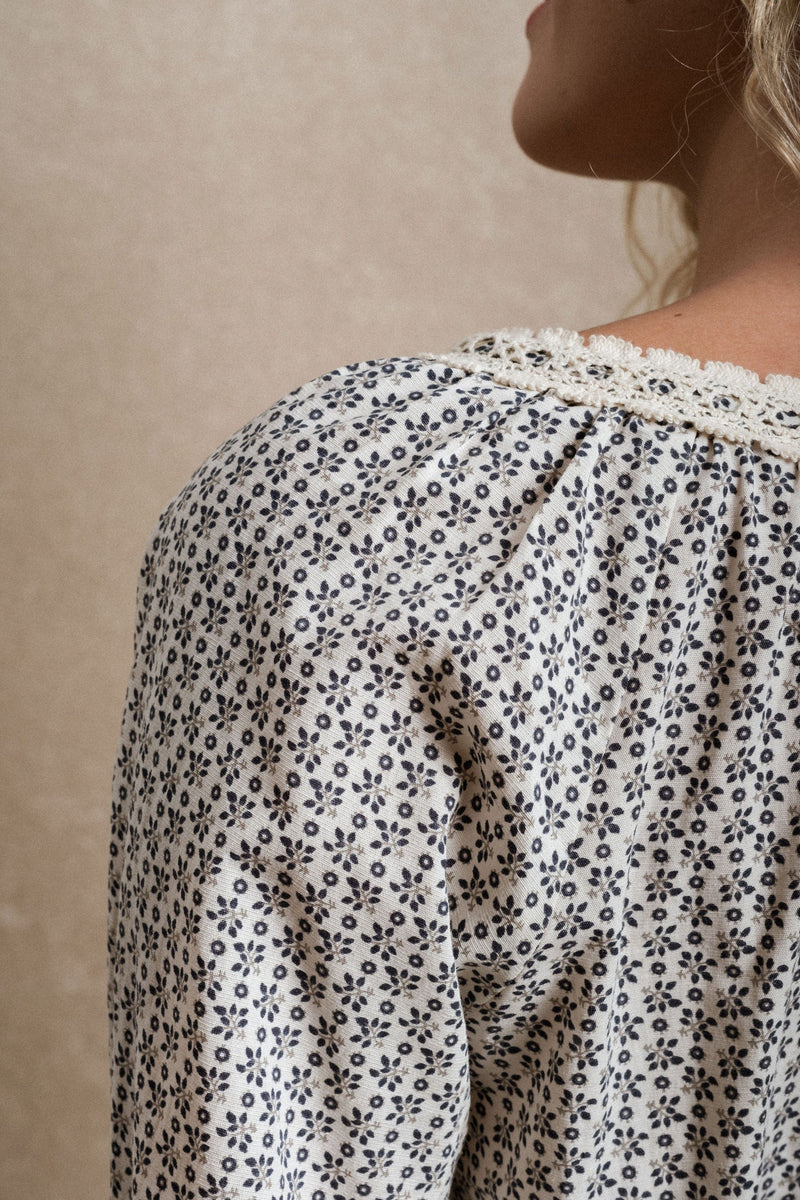 Emberley Blouse - Blue Floral