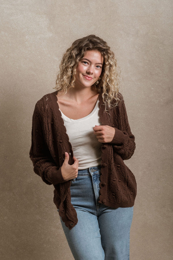 Kalispell Cardigan - Brown
