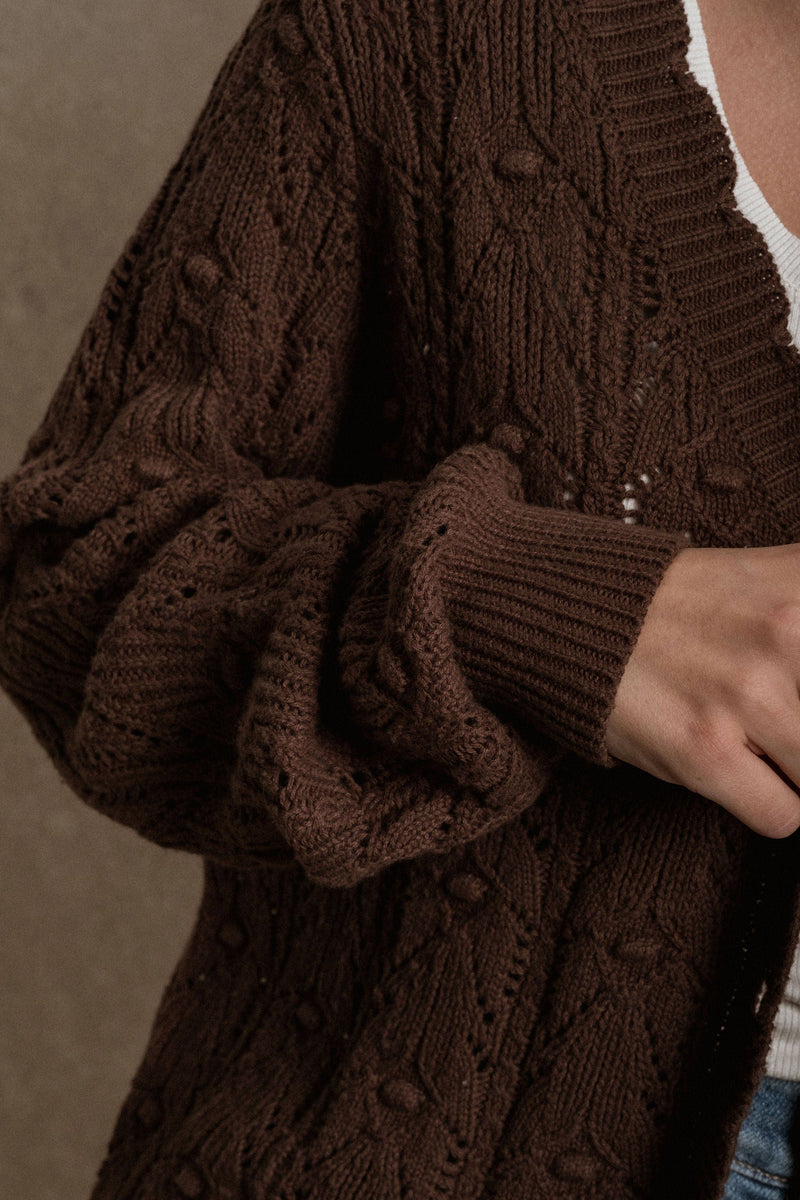 Kalispell Cardigan - Brown