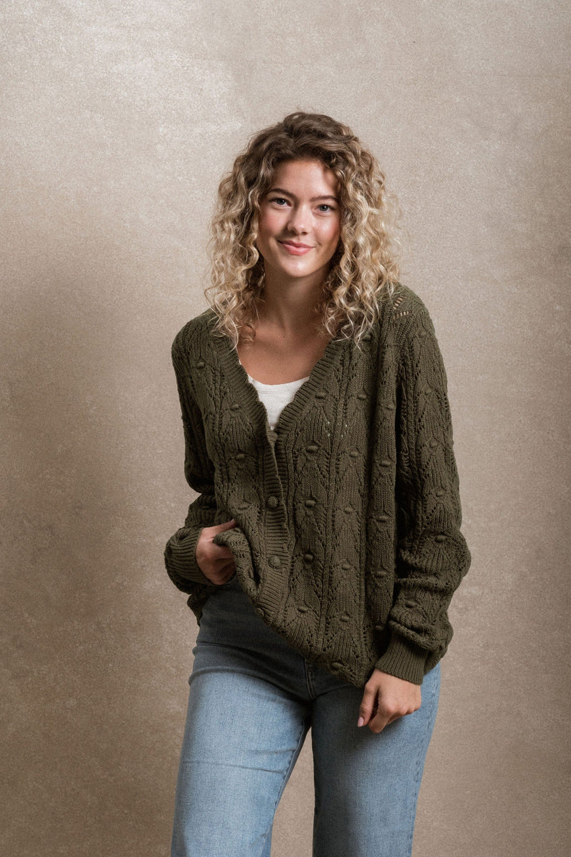 Kalispell Cardigan - Green