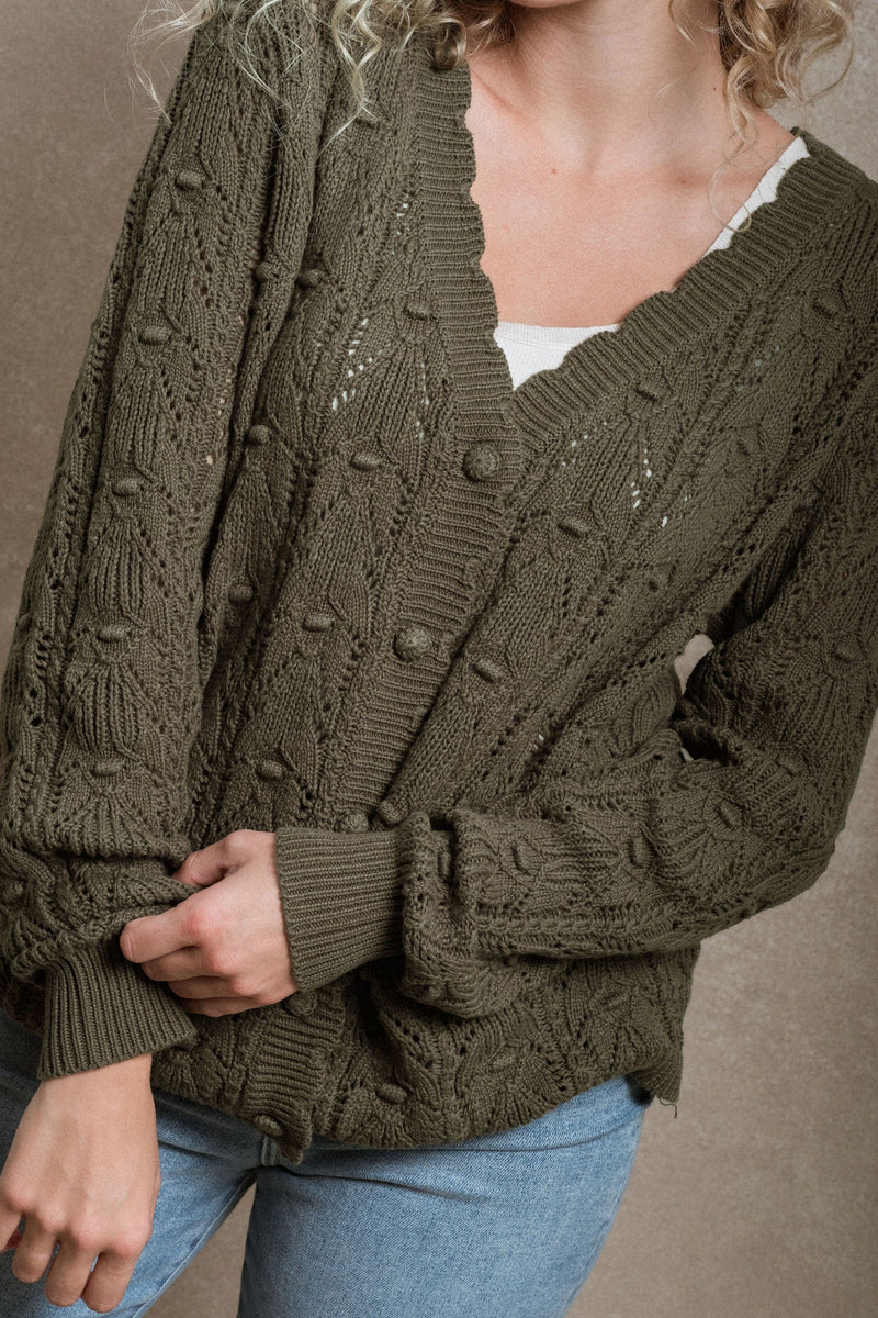 Kalispell Cardigan - Green