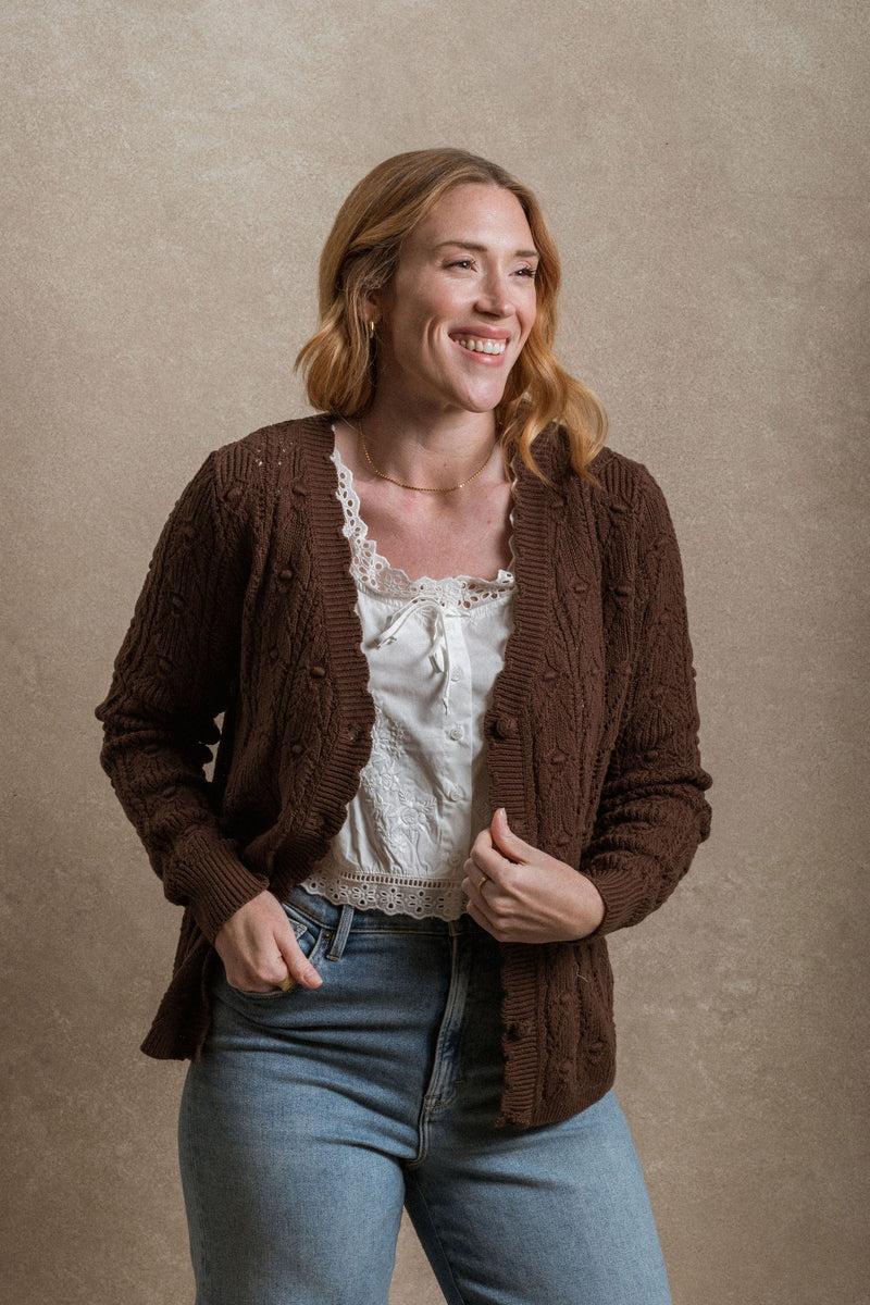 Kalispell Cardigan - Brown