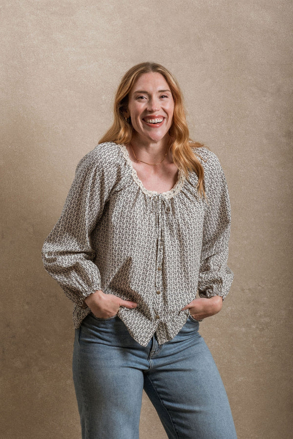 Emberley Blouse - Blue Floral
