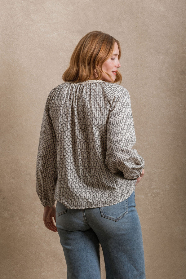 Emberley Blouse - Blue Floral