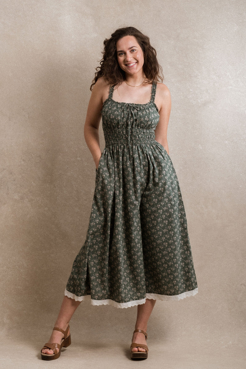 Tuscany Dress - Dusty Teal